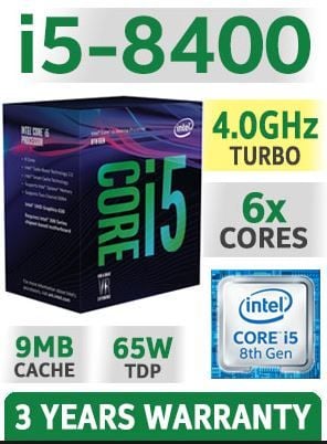 Intel Core i5 8400 BOX / 9M / 2.8GHz / 6 nhân 6 luồng