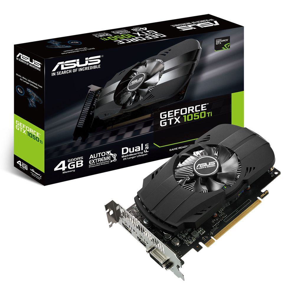 Card màn hình ASUS GeForce GTX 1050Ti 4GB GDDR5 Phoenix (PH-GTX1050TI-