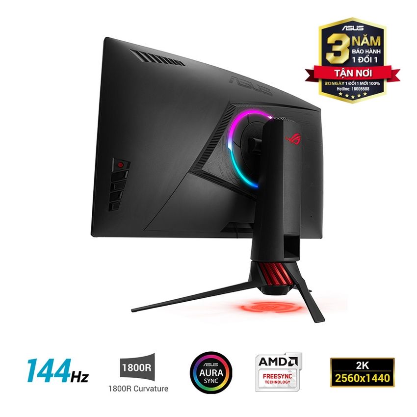 Màn Hình Game Cong ASUS ROG Strix XG32VQ 2K 144Hz Aura Sync FreeSync