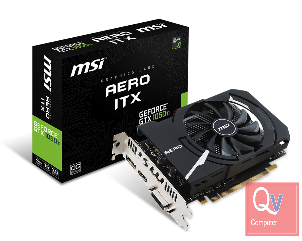 MSI GTX 1050Ti AERO ITX 4G OCV1 fan