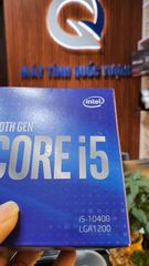 CPU Intel Core i5 10400 (2.9GHz turbo 4.3GHz | 6 nhân 12 luồng | 12MB Cache)