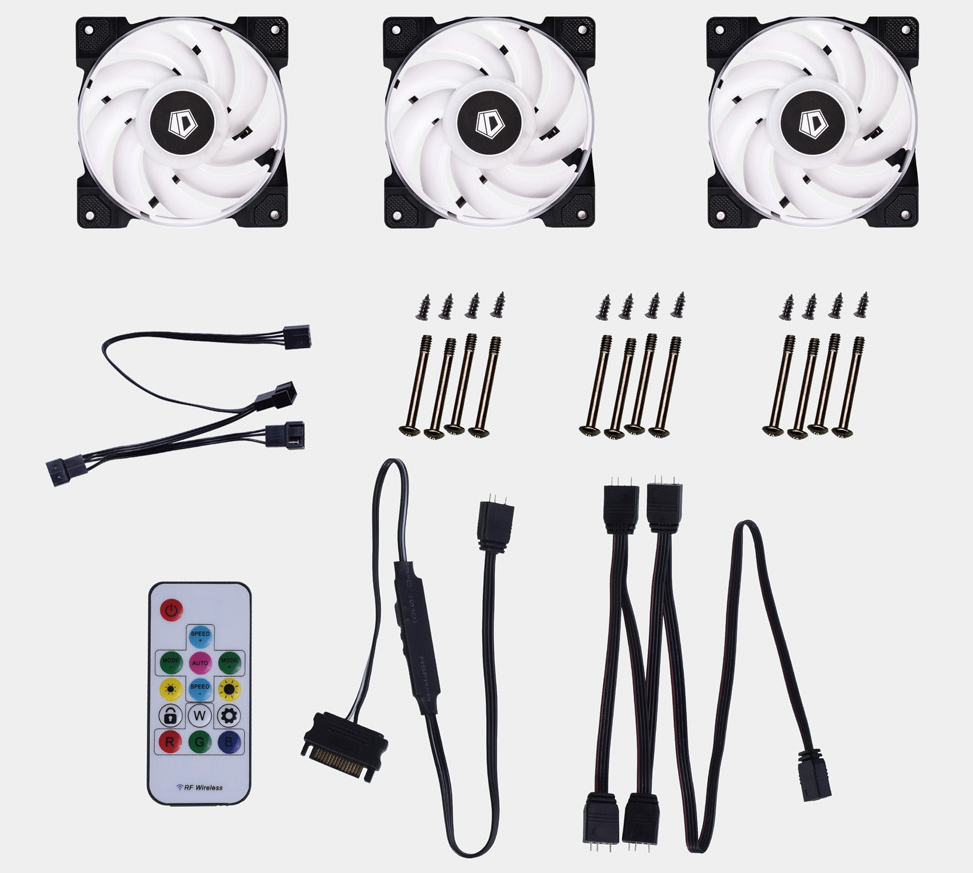 Bộ 3 Fan ID-cooling DF-12025 A-RGB TRIO