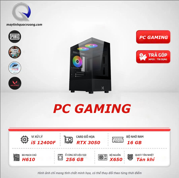 PC Gaming (i5 12400f | GTX 3050 | SSD 256 | X650)