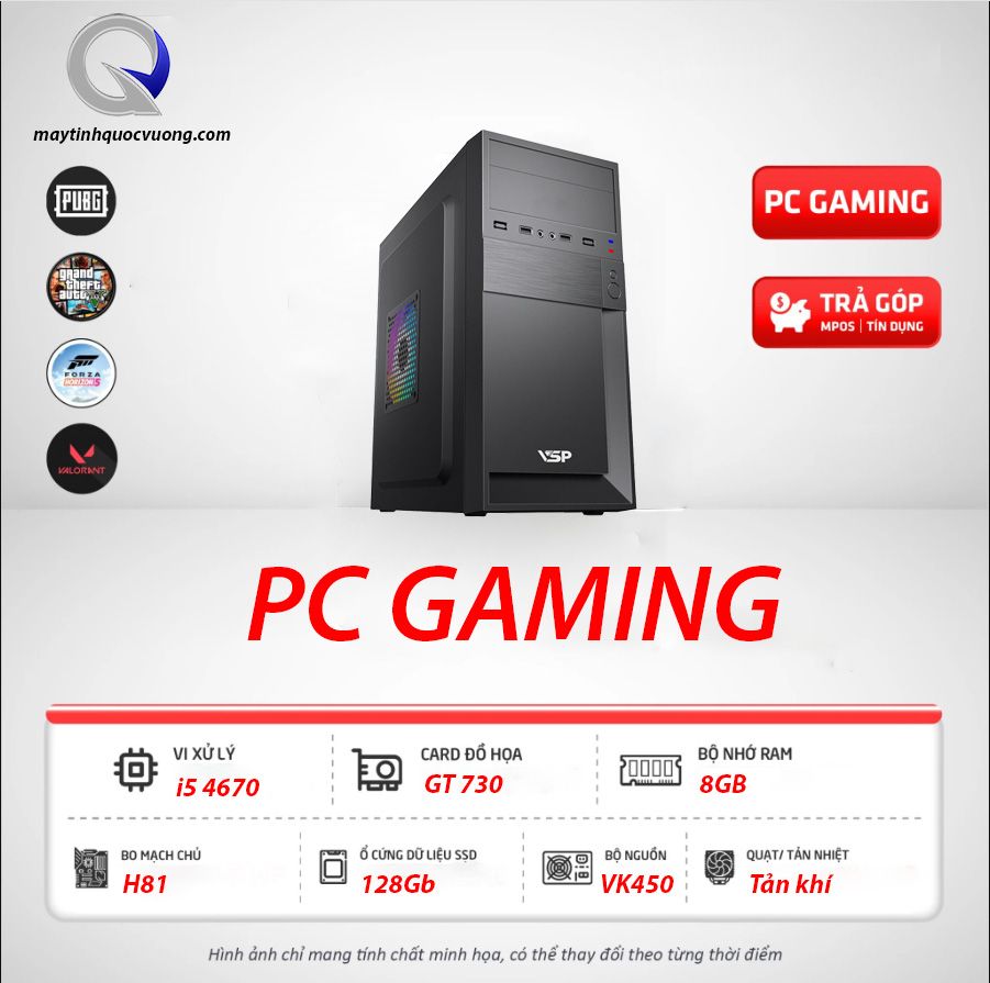 PC Gaming giá rẻ (Ryzen 5 1500X |1060 5Gb | SSD 256| 550W)