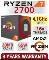 AMD Ryzen 7 2700 8-Core 3.2 GHz (4.1 GHz Max Boost) Socket AM4