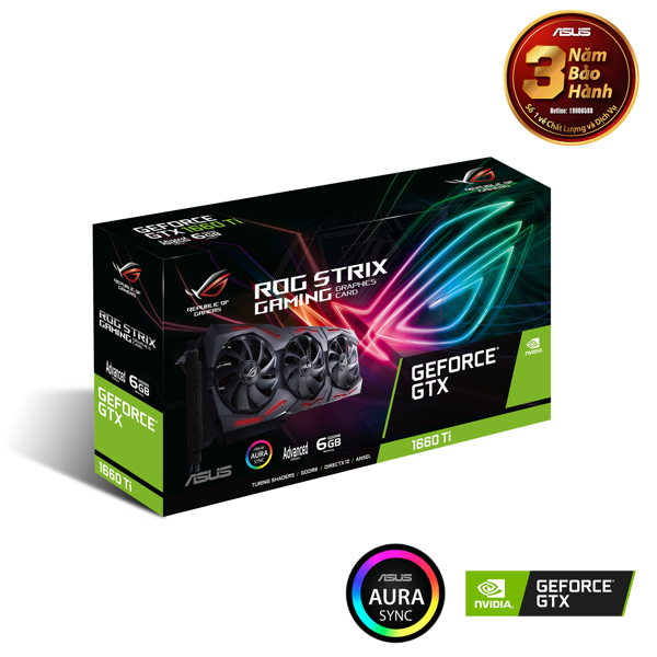 Asus ROG Strix GeForce® GTX 1660 Ti Advanced Edition 6GB GDDR6
