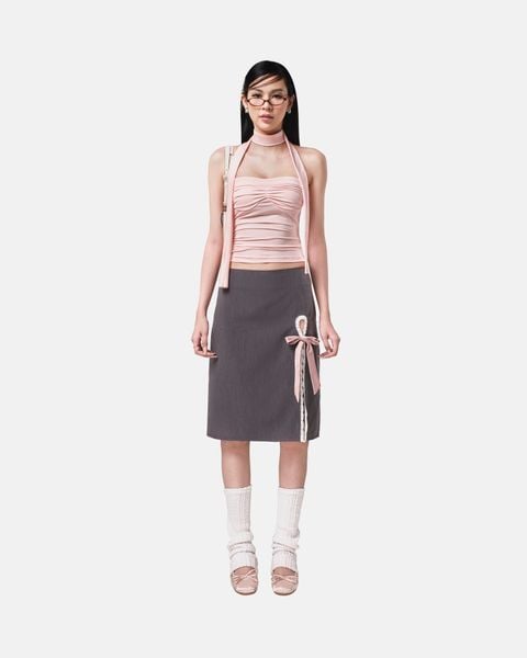 Grey Midi Skirt – She by Shj