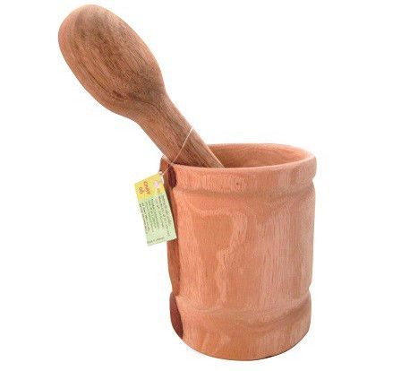  XK374 - Wood pestle set 