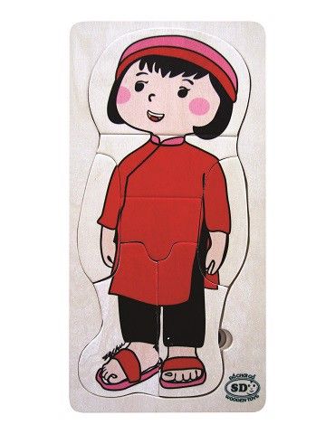  XK455 - Girl jigsaw puzzle - national costume 