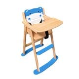  XK842 - Wooden Baby High Chair with Hippo Design 
