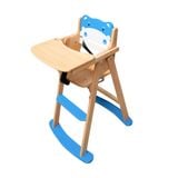  XK842 - Wooden Baby High Chair with Hippo Design 