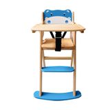  XK842 - Wooden Baby High Chair with Hippo Design 