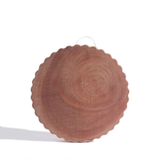  XK883 - Wooden cutting board cookie shape 22cm 