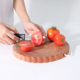  XK883 - Wooden cutting board cookie shape 22cm 