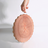  XK884 - Wooden cutting board cookie shape 26cm 