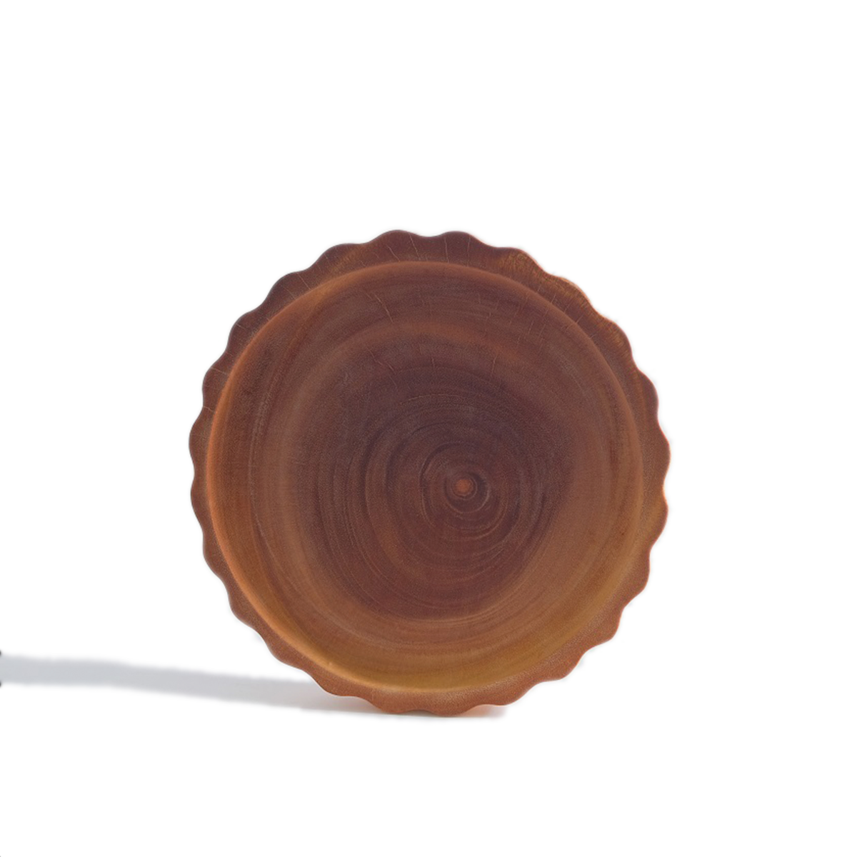  XK885 - Wooden bowl cookie shape 18cm 