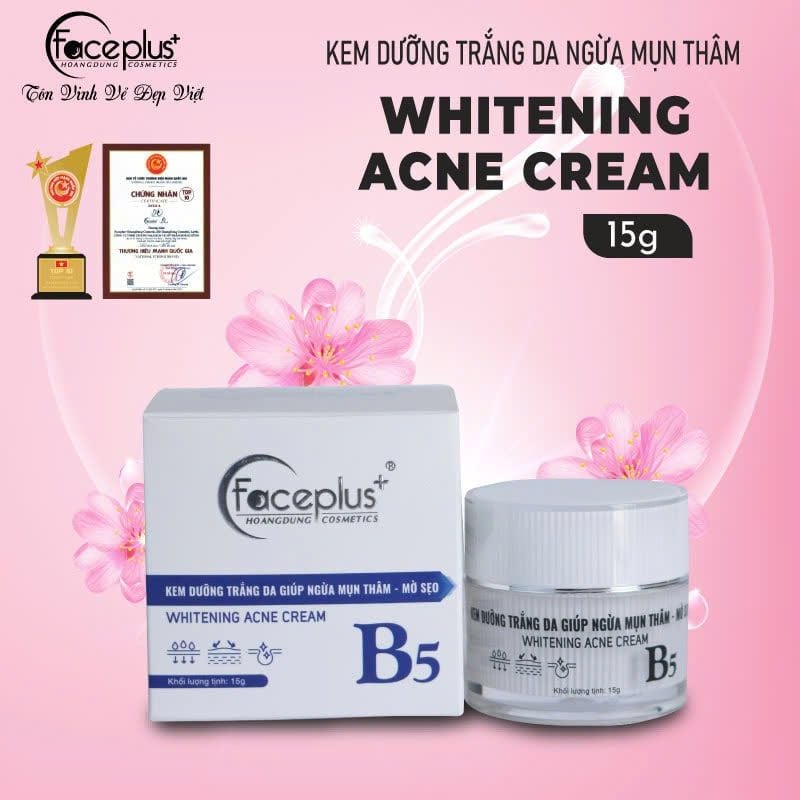 Kem dưỡng trắng da ngừa mụn thâm 15g FacePlus+ – Mỹ phẩm