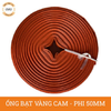 Ống bạt vàng cam phi 50mm - Cuộn 50m - Ống bạt mềm cốt dù Việt Úc 