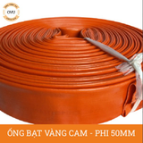  Ống bạt vàng cam phi 50mm - Cuộn 50m - Ống bạt mềm cốt dù Việt Úc 