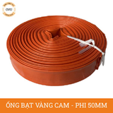  Ống bạt vàng cam phi 50mm - Cuộn 50m - Ống bạt mềm cốt dù Việt Úc 
