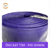  Ống bạt cốt dù tím phi 200MM cuộn 20M - Ống nhựa PVC tải cát sỏi Việt Úc 