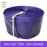  Ống bạt cốt dù tím phi 200MM cuộn 20M - Ống nhựa PVC tải cát sỏi Việt Úc 