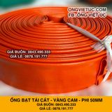  Ống bạt vàng cam phi 50mm - Cuộn 20m - Ống bạt mềm cốt dù Việt Úc 