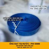  Ống bạt bơm nước Phi 40MM cuộn 100M - Ống nhựa PVC cốt dù Việt Úc 