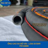  Ống Cao Su Bố Vải KT Phi 60MM Nhập Khẩu loại 20Bar - Ống Xối Việt Úc 