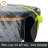  Ống cao su bố vải kt phi 200mm loại nặng - Ống Việt Úc 