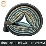  Ống cao su bố vải kt phi 220mm nhập khẩu - Ống Việt Úc 