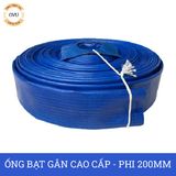  Ống bạt gân sần phi 200MM cuộn 40M - Ống bạt tải bùn cát sỏi bê tông Việt Úc 