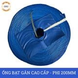  Ống bạt gân sần phi 200MM cuộn 30M - Ống bạt tải bùn cát sỏi bê tông Việt Úc 