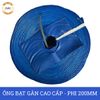  Ống bạt gân sần phi 200MM cuộn 20M - Ống bạt tải bùn cát sỏi bê tông Việt Úc 