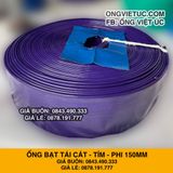  Ống bạt cốt dù tím phi 150MM cuộn 20M - Ống nhựa PVC tải cát sỏi Việt Úc 