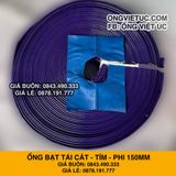  Ống bạt cốt dù tím phi 150MM cuộn 20M - Ống nhựa PVC tải cát sỏi Việt Úc 