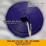  Ống bạt cốt dù tím phi 200MM cuộn 40M - Ống nhựa PVC tải cát sỏi Việt Úc 