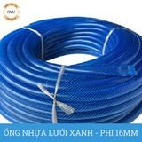  Ống nhựa lưới dẻo PVC phi 16mm - Ống lưới xanh dẫn nước Việt Úc 