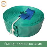  Ống bạt xanh ngọc phi 150MM cuộn 20M - Ống bạt bơm cát sỏi Việt Úc 