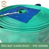  Ống bạt xanh ngọc phi 200MM cuộn 30M - Ống bạt bơm cát sỏi Việt Úc 