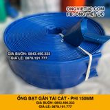  Ống bạt gân sần phi 150MM cuộn 50M - Ống bạt tải bùn cát sỏi Việt Úc 