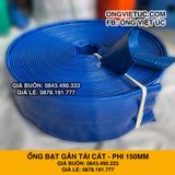  Ống bạt gân sần phi 150MM cuộn 20M - Ống bạt tải bùn cát sỏi Việt Úc 