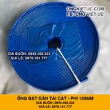  Ống bạt gân sần phi 150MM cuộn 20M - Ống bạt tải bùn cát sỏi Việt Úc 