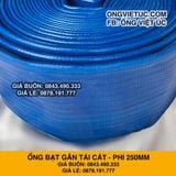  Ống bạt gân sần phi 250MM cuộn 20M - Ống bạt tải bùn cát sỏi bê tông Việt Úc 