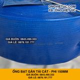  Ống bạt gân sần phi 150MM cuộn 30M - Ống bạt tải bùn cát sỏi Việt Úc 