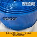  Ống bạt gân sần phi 150MM cuộn 50M - Ống bạt tải bùn cát sỏi Việt Úc 