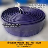  Ống bạt cốt dù tím phi 100MM cuộn 50M - Ống nhựa PVC tải cát sỏi Việt Úc 