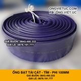  Ống bạt cốt dù tím phi 100MM cuộn 20M - Ống nhựa PVC tải cát sỏi Việt Úc 