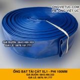  Ống bạt xanh phi 100MM cuộn 20M - Ống bạt tải nước cát sỏi Việt Úc 
