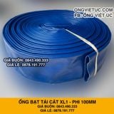  Ống bạt xanh phi 100MM cuộn 50M - Ống bạt tải nước cát sỏi Việt Úc 